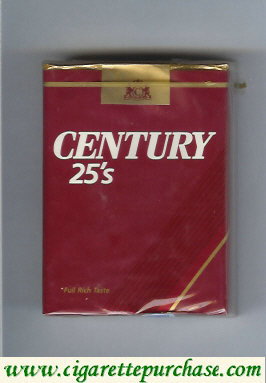 Century 25s cigarettes